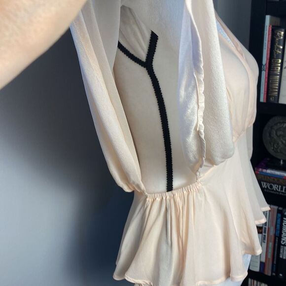 YFB Peach Chiffon Top sz S - Picture 3 of 5